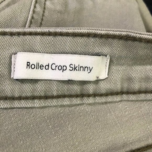 JESSICA SIMPSON Rolled Crop Skinny Jeans Meadow Green 10/30 - Picture 9 of 14